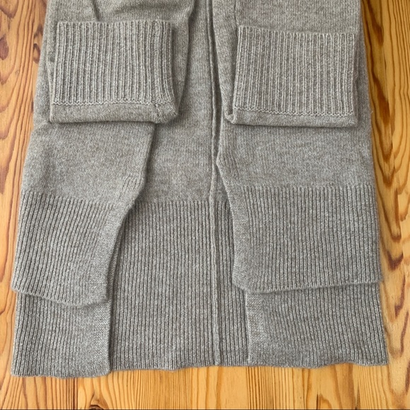 InCashmere Cowl Neck Cashmere Oatmeal Sweater - Picture 6 of 8